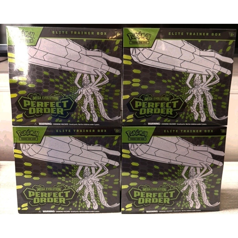 4x Perfect Order Elite Trainer Box ETB Pokemon on hand! Lot of 4 New Sealed Rare